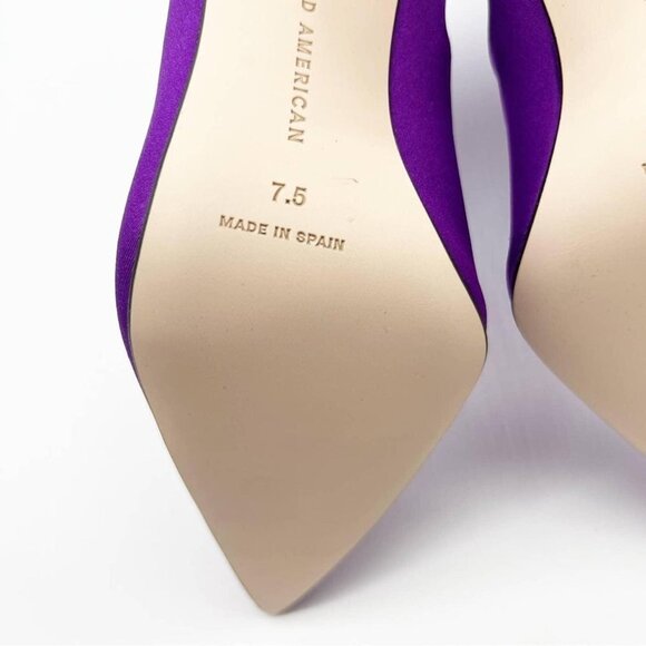 Good American Neoprene Ankle Boots 7.5 Purple NEW NIB pointy - Picture 9 of 12